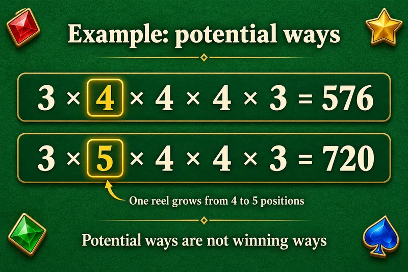 Hypothetical reel-height products compare 576 and 720 potential ways.